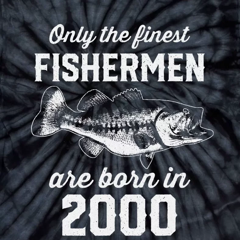 23 Year Old Fisherman Fishing 2000 23rd Birthday Tie-Dye T-Shirt