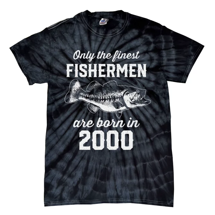 23 Year Old Fisherman Fishing 2000 23rd Birthday Tie-Dye T-Shirt