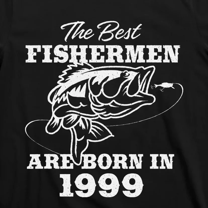 24 Year Old Fisherman Fishing 1999 24th Birthday T-Shirt