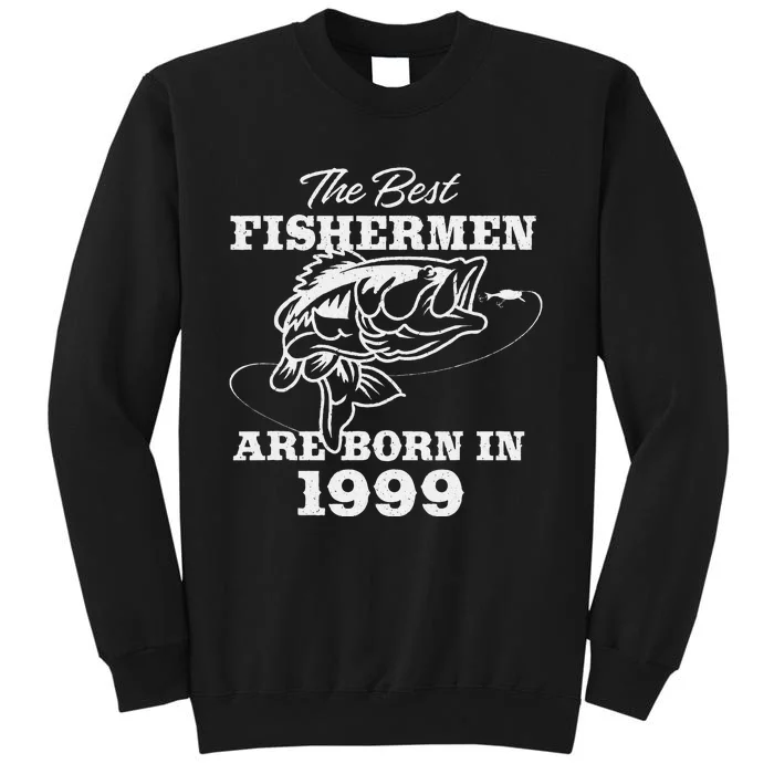 24 Year Old Fisherman Fishing 1999 24th Birthday Tall Sweatshirt