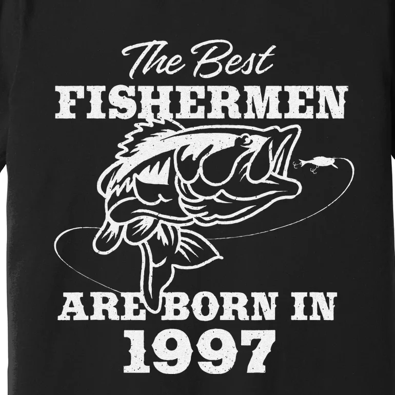 26 Year Old Fisherman Fishing 1997 26th Birthday Premium T-Shirt