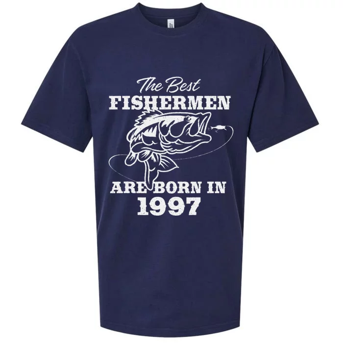 26 Year Old Fisherman Fishing 1997 26th Birthday Sueded Cloud Jersey T-Shirt