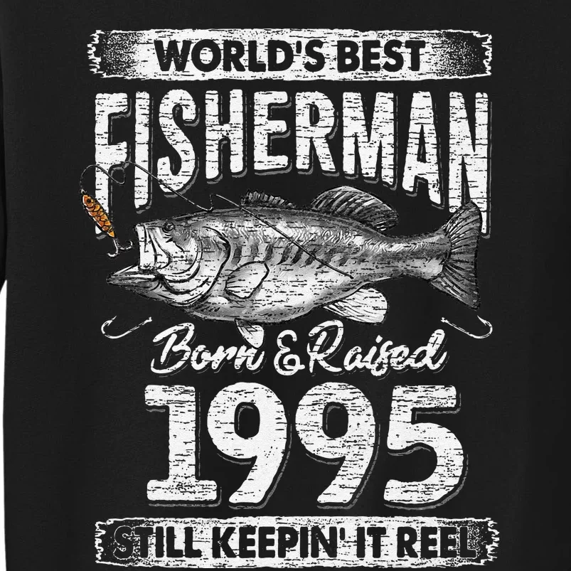 26 Years Old Fisherman Born In 1995 Fisherman 26th Birthday Sweatshirt