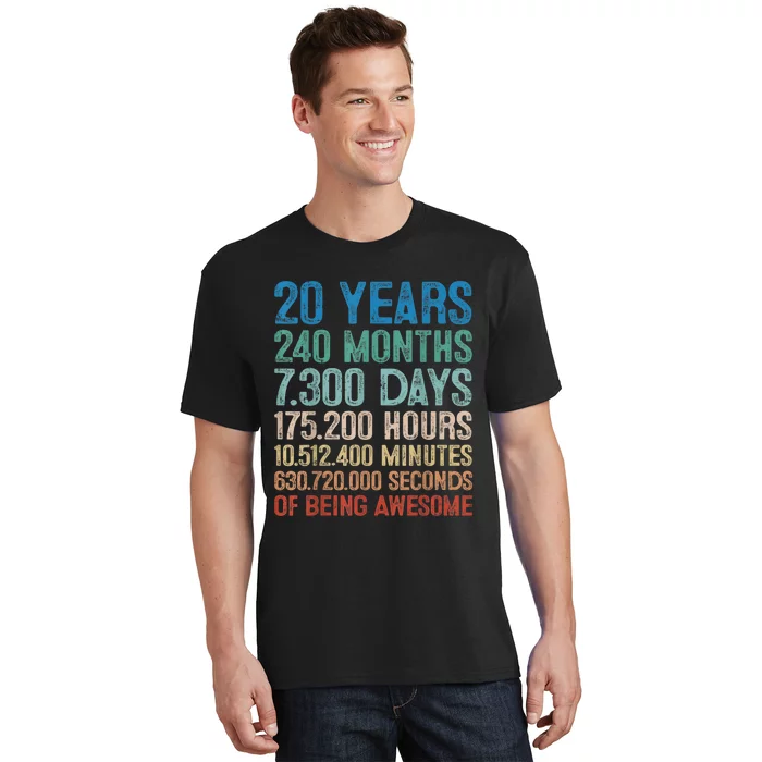 20 Year Old Gift Decorations 20th Bday Awesome 2003 Birthday T-Shirt