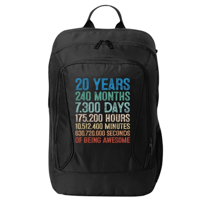 20 Year Old Gift Decorations 20th Bday Awesome 2003 Birthday City Backpack