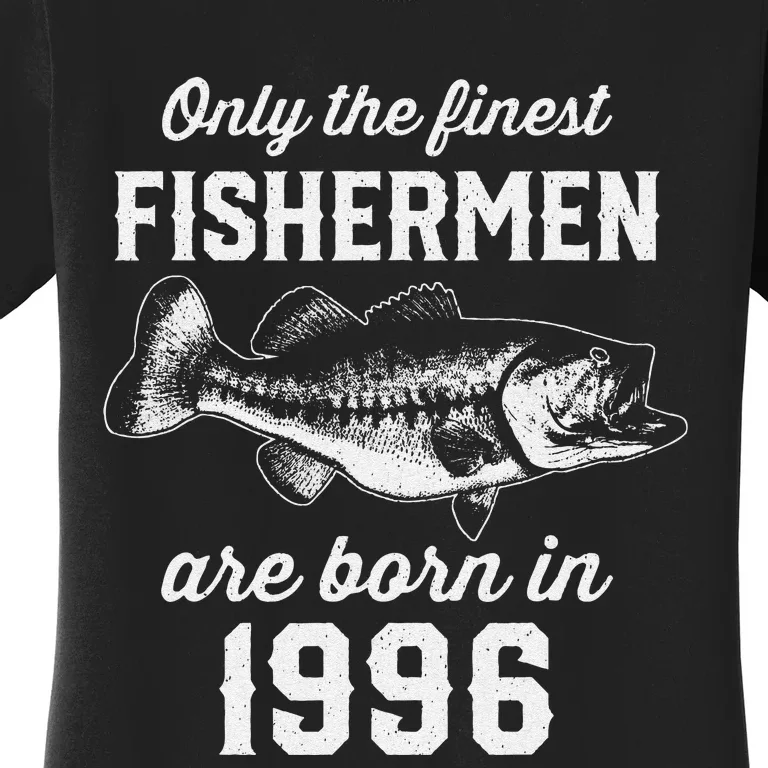 27 Year Old Fisherman Fishing 1996 27th Birthday Women's T-Shirt