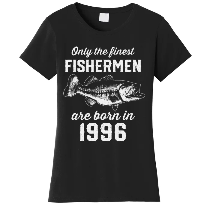 27 Year Old Fisherman Fishing 1996 27th Birthday Women's T-Shirt