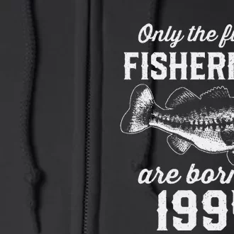 29 Year Old Fisherman Fishing 1994 29th Birthday Full Zip Hoodie