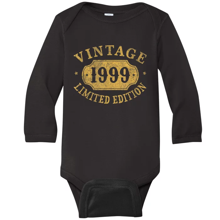 24 years old 24th Birthday Anniversary Best Limited 1999 Baby Long Sleeve Bodysuit