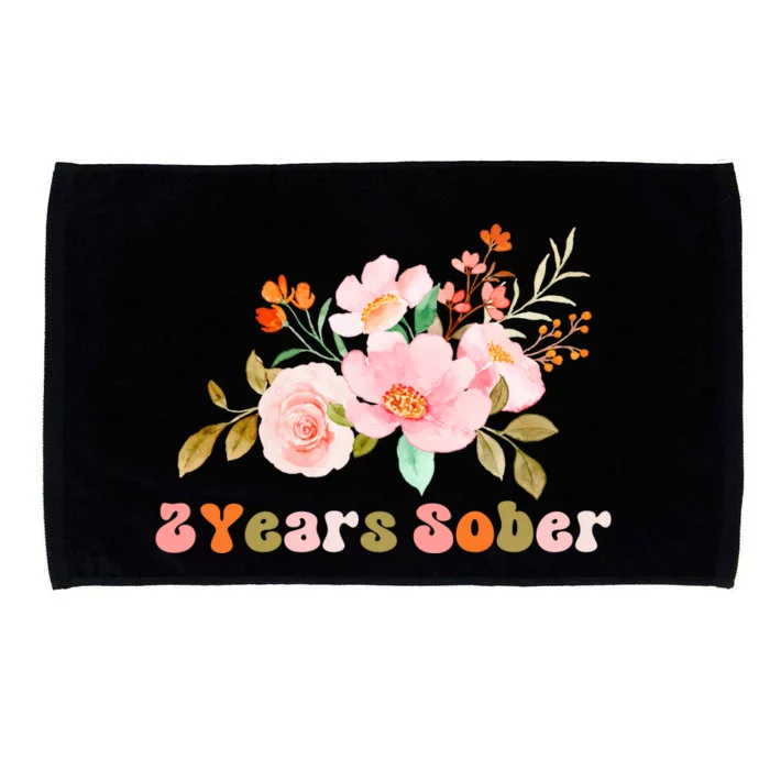 2 Years Sober Gift Sober Anniversary Gift Sobriety Gift Recovery Soberversary Microfiber Hand Towel