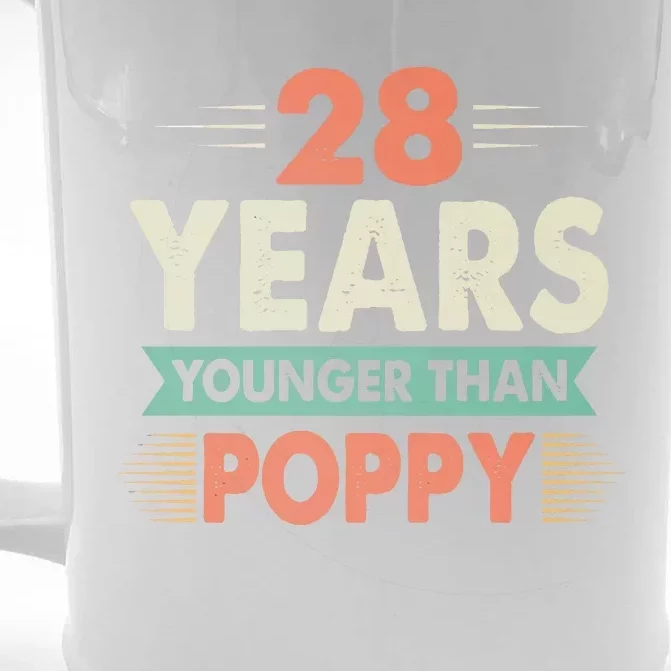 28 Years Younger Than Poppy Front & Back Beer Stein