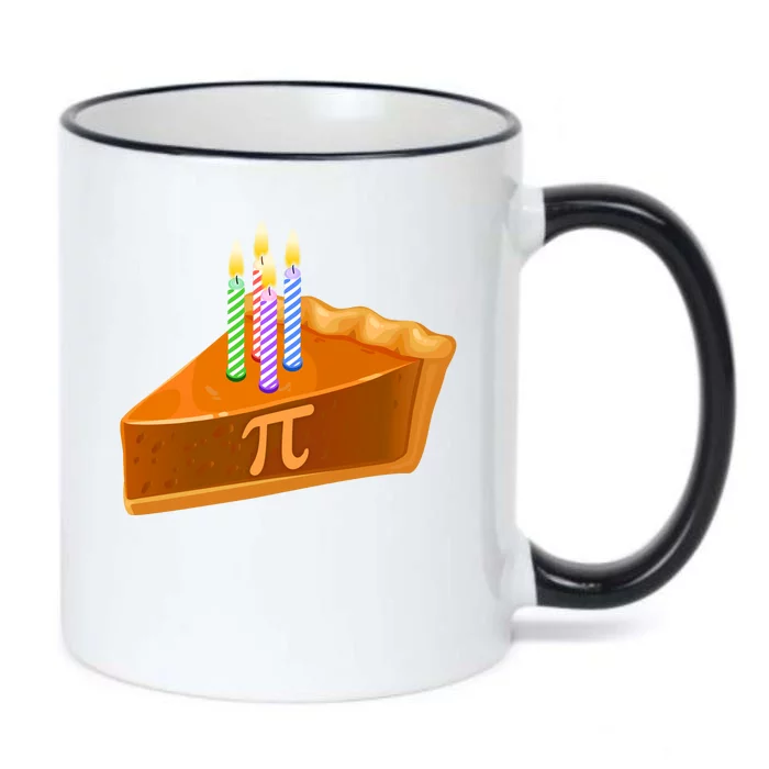 3.14 Happy Pi Day March 14 Birthday Slice Of Pie Black Color Changing Mug