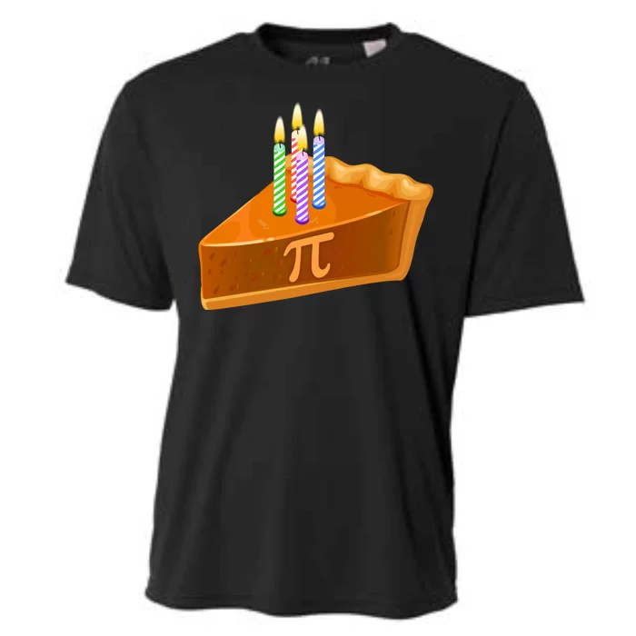 3.14 Happy Pi Day March 14 Birthday Slice Of Pie Cooling Performance Crew T-Shirt