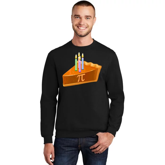 3.14 Happy Pi Day March 14 Birthday Slice Of Pie Sweatshirt