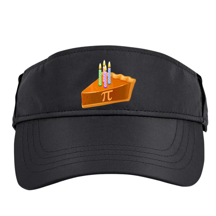 3.14 Happy Pi Day March 14 Birthday Slice Of Pie Adult Drive Performance Visor