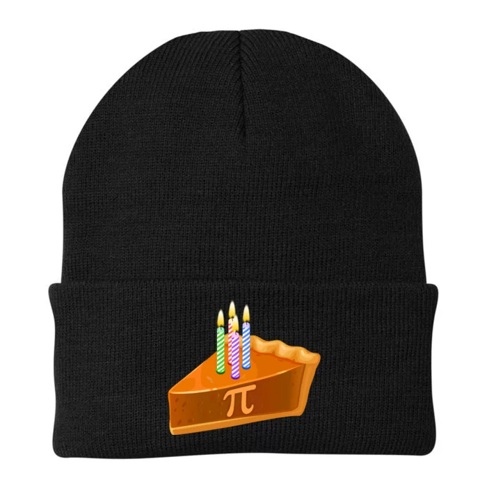 3.14 Happy Pi Day March 14 Birthday Slice Of Pie Knit Cap Winter Beanie