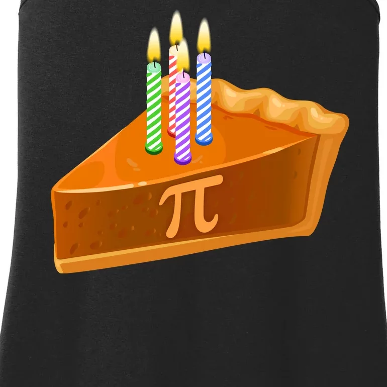 3.14 Happy Pi Day March 14 Birthday Slice Of Pie Ladies Essential Tank