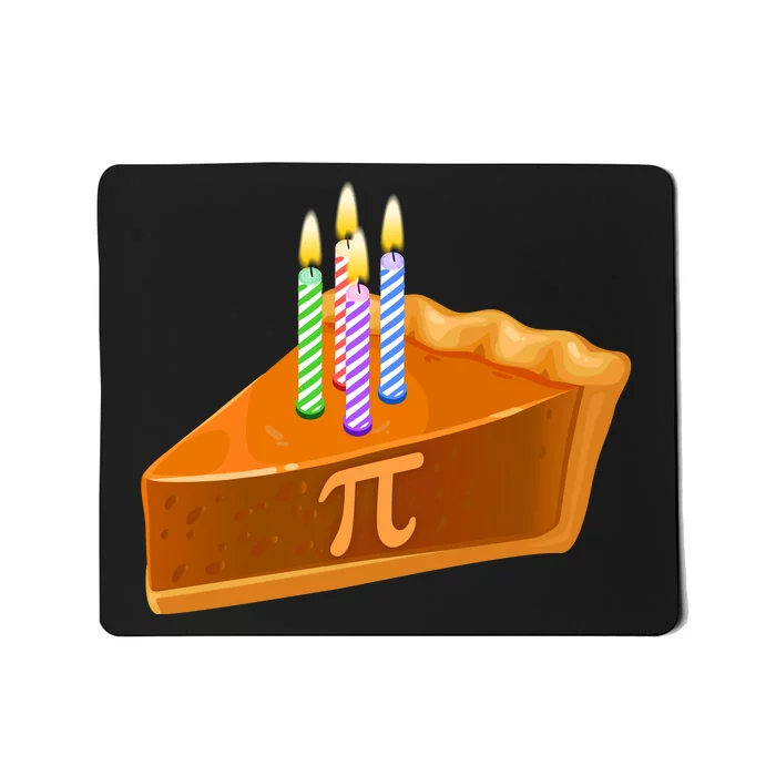 3.14 Happy Pi Day March 14 Birthday Slice Of Pie Mousepad