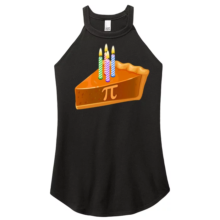 3.14 Happy Pi Day March 14 Birthday Slice Of Pie Women’s Perfect Tri Rocker Tank