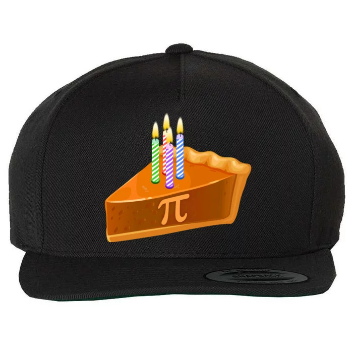 3.14 Happy Pi Day March 14 Birthday Slice Of Pie Wool Snapback Cap