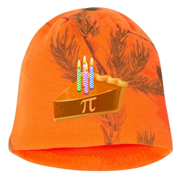 3.14 Happy Pi Day March 14 Birthday Slice Of Pie Kati - Camo Knit Beanie