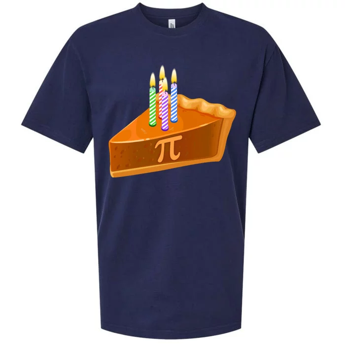 3.14 Happy Pi Day March 14 Birthday Slice Of Pie Sueded Cloud Jersey T-Shirt