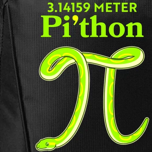 3.14 Meter Pi'thon Python Snake Pi Day March 14 City Backpack