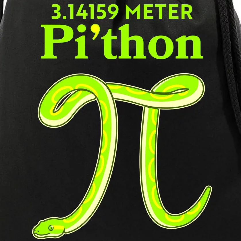 3.14 Meter Pi'thon Python Snake Pi Day March 14 Drawstring Bag