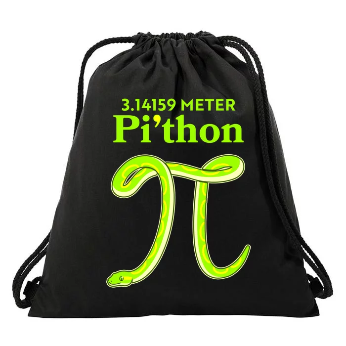 3.14 Meter Pi'thon Python Snake Pi Day March 14 Drawstring Bag