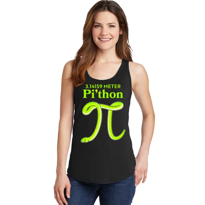 3.14 Meter Pi'thon Python Snake Pi Day March 14 Ladies Essential Tank