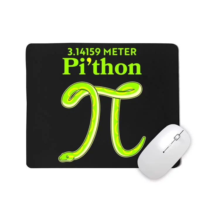 3.14 Meter Pi'thon Python Snake Pi Day March 14 Mousepad