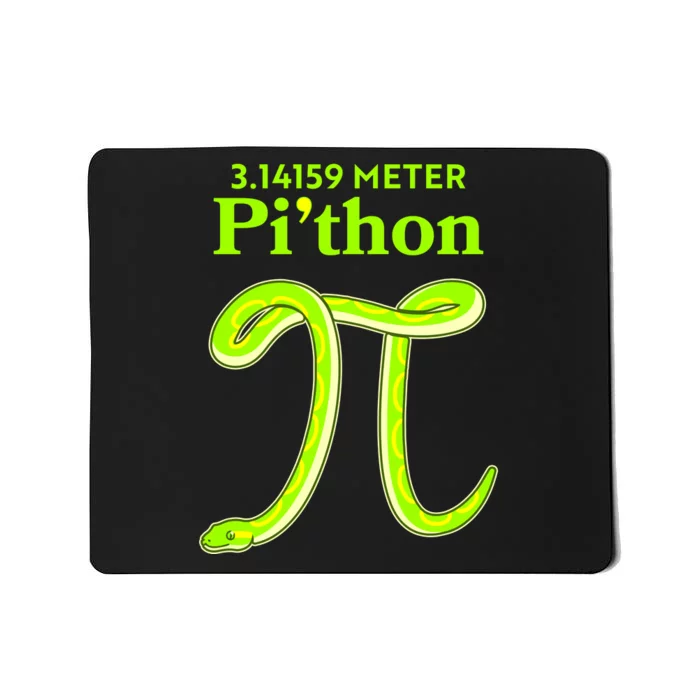 3.14 Meter Pi'thon Python Snake Pi Day March 14 Mousepad