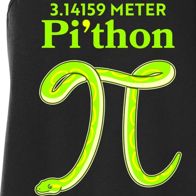 3.14 Meter Pi'thon Python Snake Pi Day March 14 Women's Racerback Tank