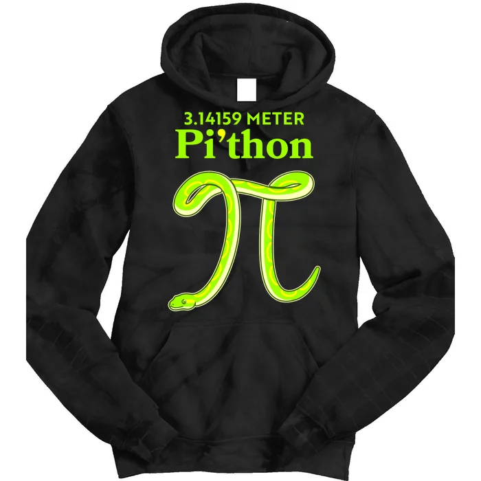 3.14 Meter Pi'thon Python Snake Pi Day March 14 Tie Dye Hoodie