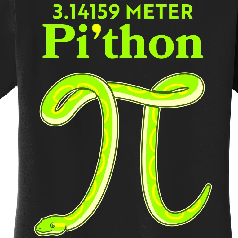 3.14 Meter Pi'thon Python Snake Pi Day March 14 Women's T-Shirt