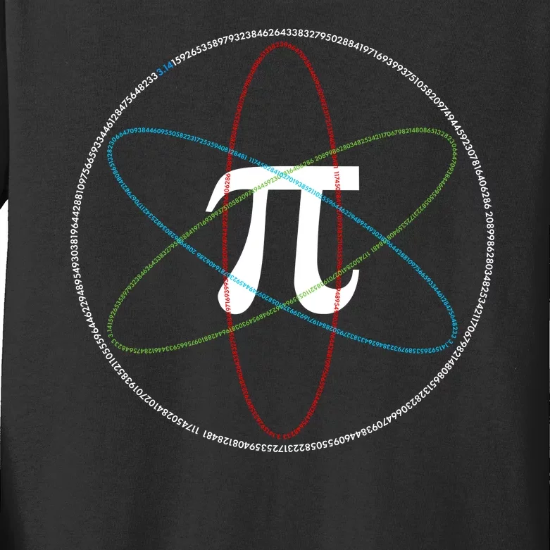 3.14 National Pi Day Numbers Science Symbol Kids Long Sleeve Shirt