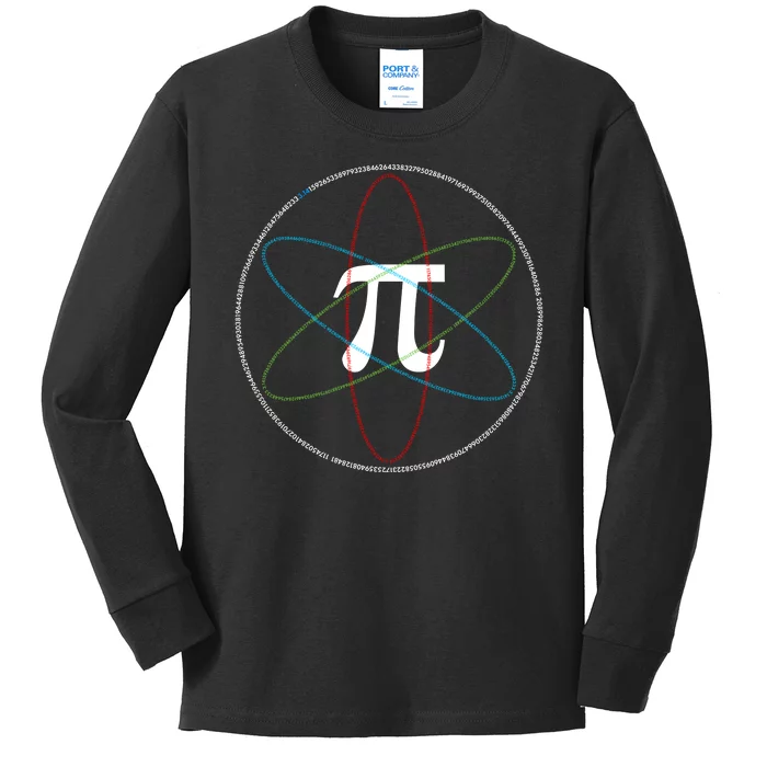 3.14 National Pi Day Numbers Science Symbol Kids Long Sleeve Shirt