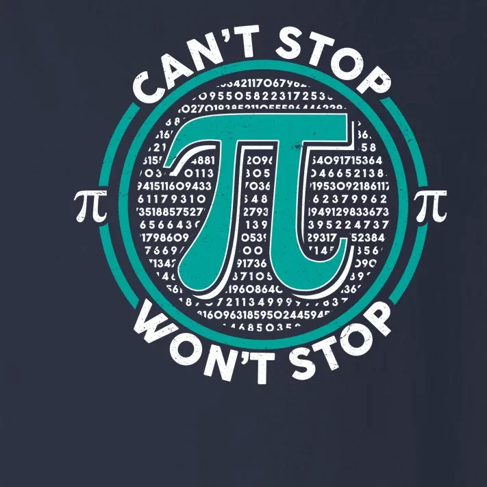 3.14 Pi Day Can't Stop Pi Won't Stop Toddler Long Sleeve Shirt