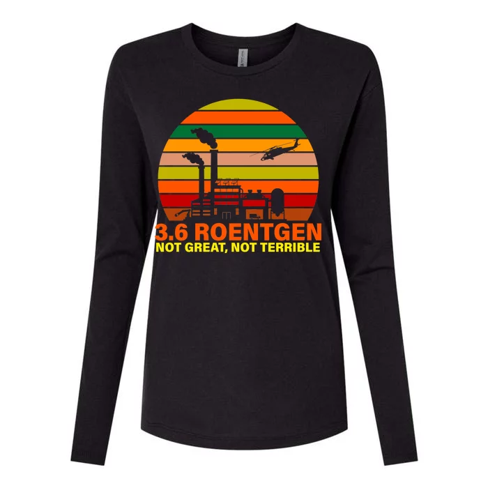 3.6 Roentgen Not Great, Not Terrible Womens Cotton Relaxed Long Sleeve T-Shirt