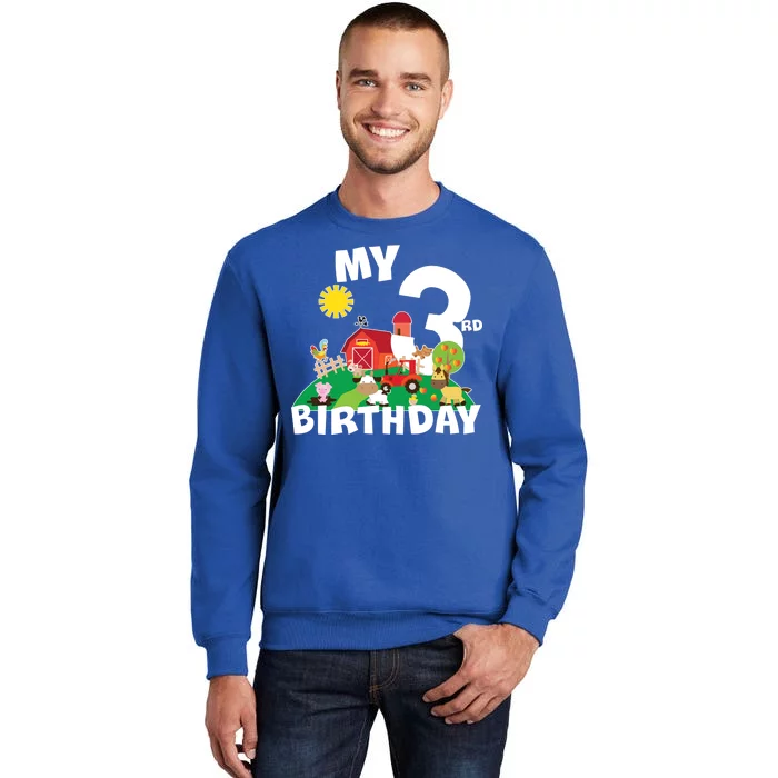 3 Year Old Farm My 3rd Birthday Sweatshirt