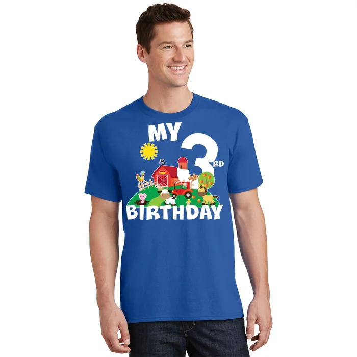 3 Year Old Farm My 3rd Birthday T-Shirt