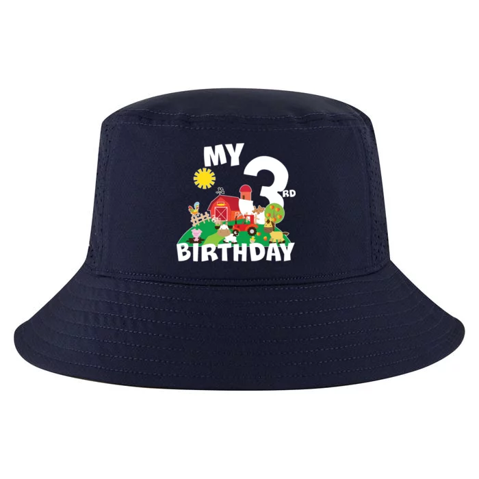 3 Year Old Farm My 3rd Birthday Cool Comfort Performance Bucket Hat