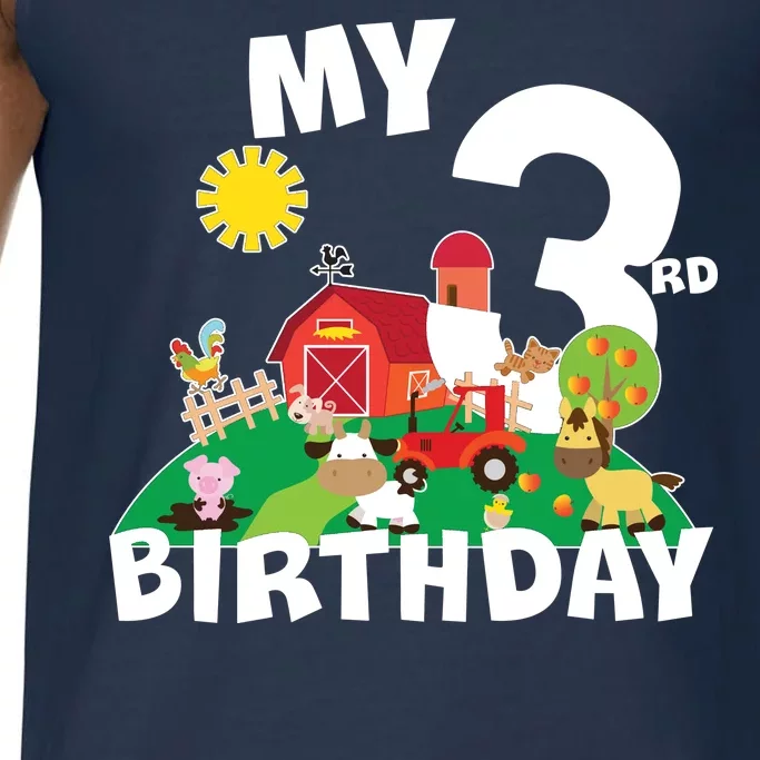 3 Year Old Farm My 3rd Birthday Comfort Colors® Tank Top