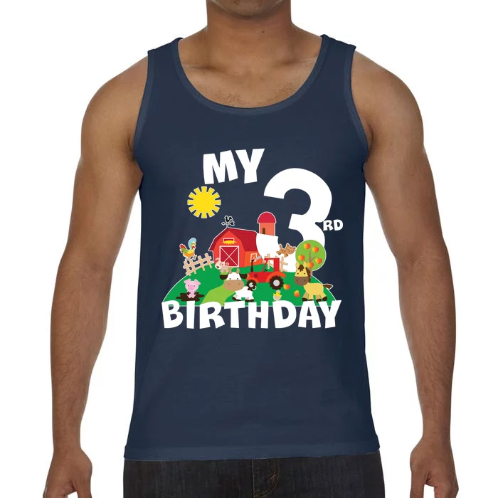 3 Year Old Farm My 3rd Birthday Comfort Colors® Tank Top