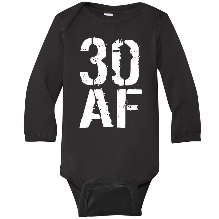 30 AF 30th Birthday Baby Long Sleeve Bodysuit