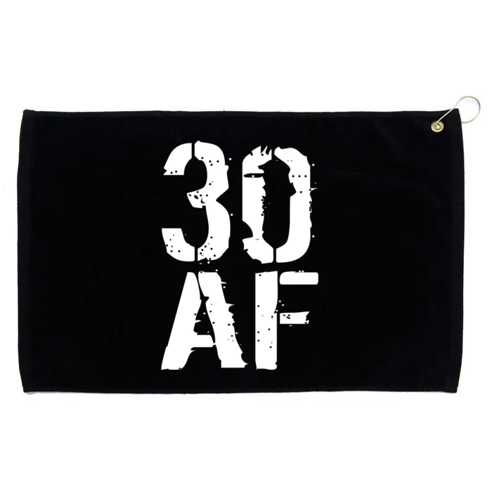 30 AF 30th Birthday Grommeted Golf Towel