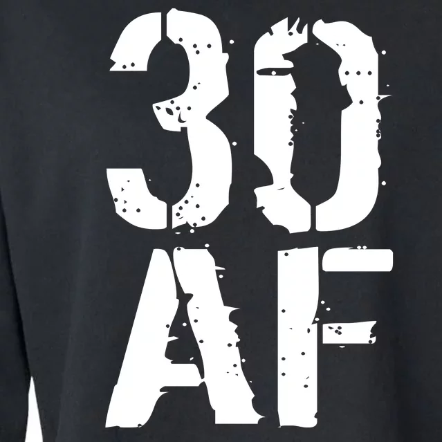 30 AF 30th Birthday Cropped Pullover Crew