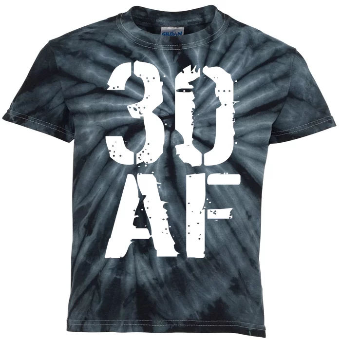 30 AF 30th Birthday Kids Tie-Dye T-Shirt