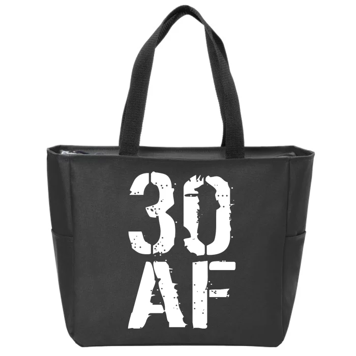 30 AF 30th Birthday Zip Tote Bag