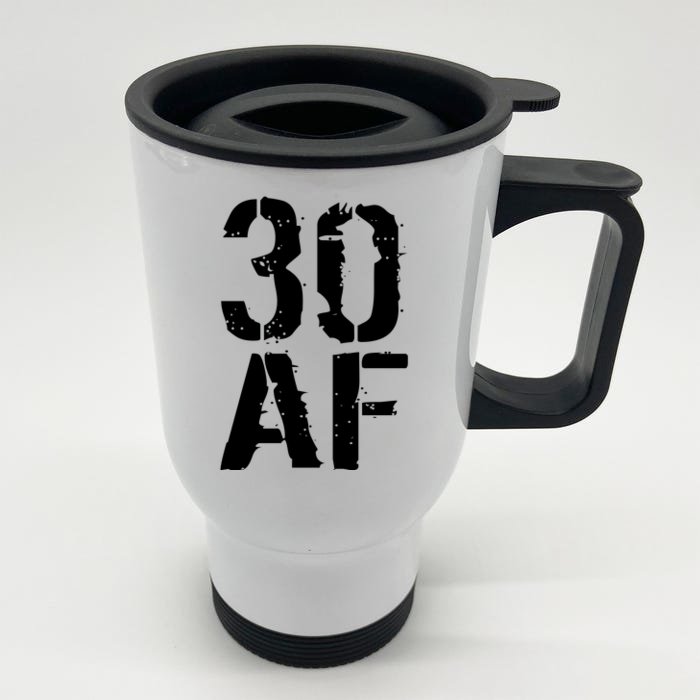 30 AF 30th Birthday Front & Back Stainless Steel Travel Mug